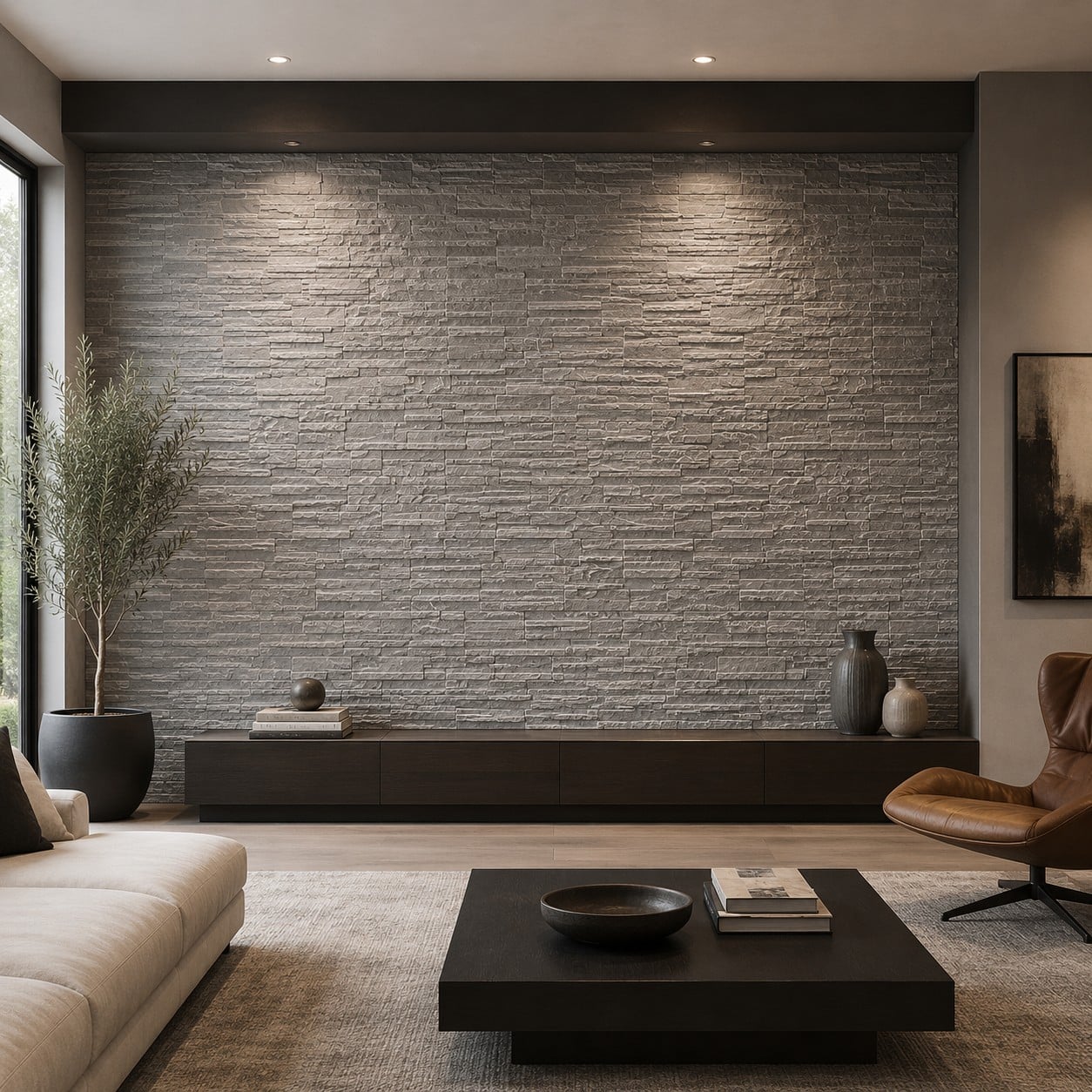 Gray Stacked Stone
